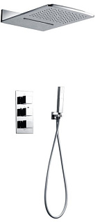 Душевой комплект AltroBagno Cascata 040101 Cr, С ВНУТРЕННЕЙ ЧАСТЬЮ, хром