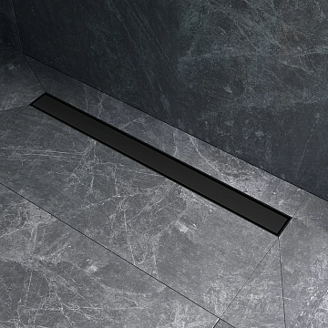 Душевой трап (лоток) AM.PM MasterFlow Tile 80 см, черный матовый