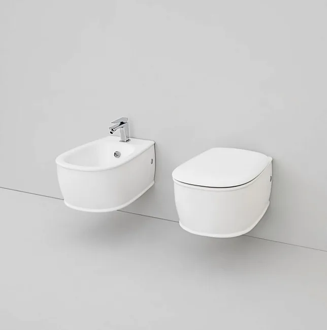 Крышка-сиденье ArtCeram Atelier AZA001 05 71 белое матовое, с микролифтом, петли хром Sancos — Оригинал
