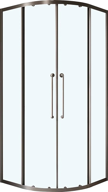 Душевой уголок Cezares Relax RELAX-304-R-2-90-C-GM 90x90, профиль оружейная сталь