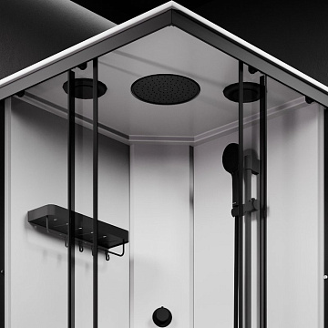 Душевая кабина AM.PM X-Joy Square W94C-403-090BT 90х90 см, матовый черный