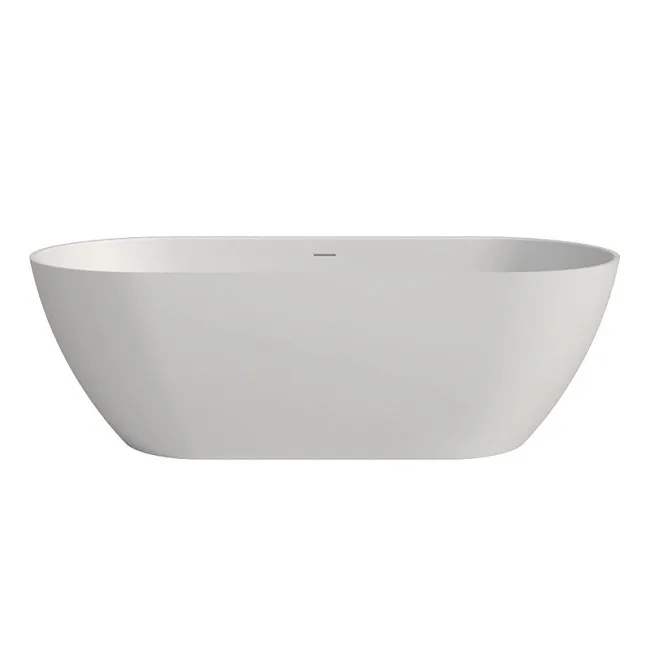 Ванна из искусственного камня WHITECROSS Tawna 180x80 см, отдельностоящая, матовая белая, овальная,  Sancos — Оригинал