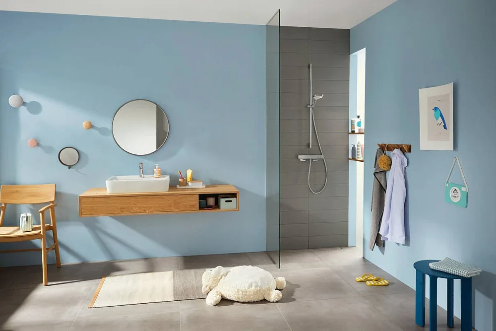 Термостатический смеситель Hansgrohe Ecostat E 15773000 для душа Sancos — официальный сайт