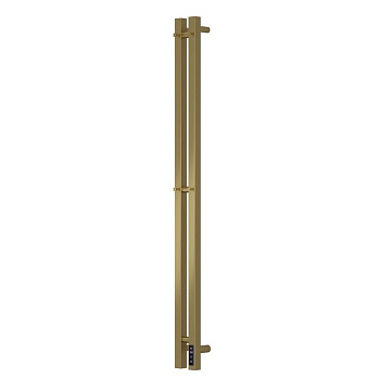 Полотенцесушитель электрический APEXTERMO Сириус SR10111GLB 1100x80 с крючками, золотой матовый
