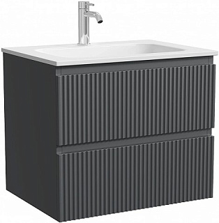 Тумба под раковину Sancos Snob R 60 подвесная матовый антрацит, SNR60MDH