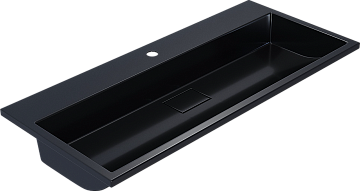 Мебельная раковина Uperwood Barsa 100 черный глянец