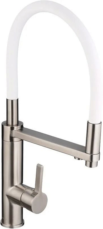 Смеситель для кухни Swedbe Selene Plus 8641 белый, нержавеющая сталь