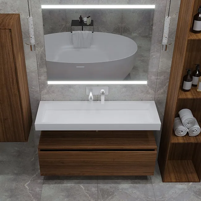 Тумба Armadi Art Flat Valessi Uno-S 120 dark oak Sancos — Оригинал