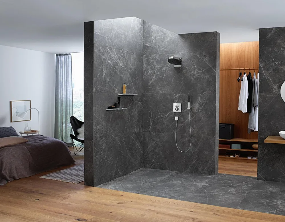 Полка Hansgrohe Rainfinity 26844000 Sancos — официальный сайт