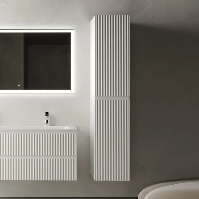 Шкаф-пенал для ванной Sancos Snob R 35 см, универсальный, Bianco (белый) Sancos — Оригинал