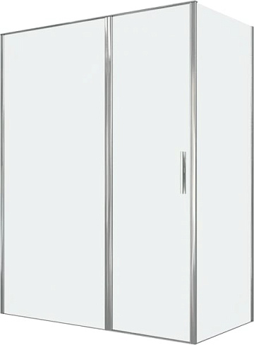 Душевой уголок Allen Brau Priority 160x80, профиль хром, стекло прозрачное