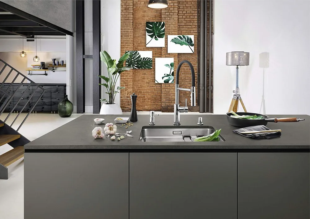 Смеситель для кухни Blanco Catris-S Flexo 525791 с гибким изливом Sancos — официальный сайт