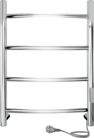 Полотенцесушитель электрический Indigo Arc Lux LCALE60-40Rt серебристый
