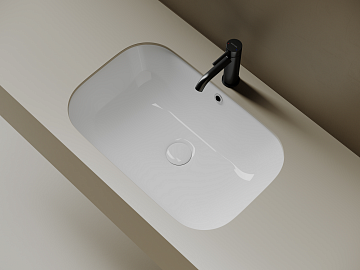 Встраиваемая раковина Ceramicanova Era CN15007 белый