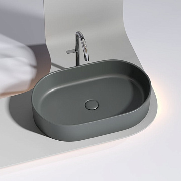 Накладная раковина Ceramicanova Element CN6048MDH темный антрацит матовая