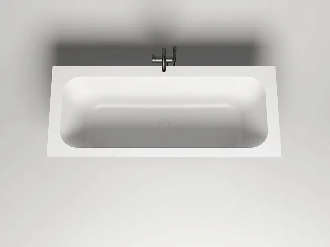 Ванна из искусственного камня Salini Orlanda Axis S-Stone 190x80 см, встраиваемая, матовая белая, на Sancos — Оригинал