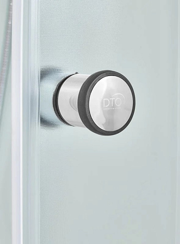 Душевая кабина DTO D120L 120х80, высокий поддон, профиль хром, стекло матовое