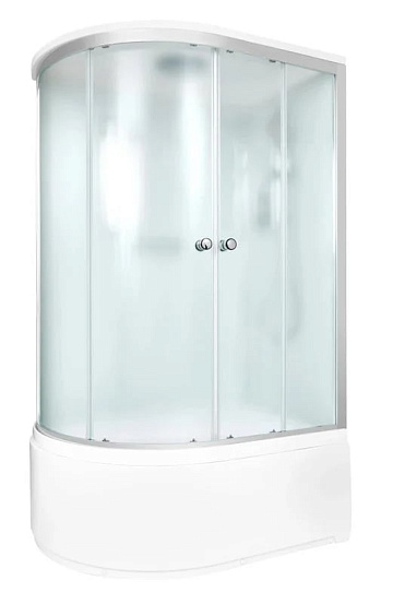 Душевая кабина DTO D120SR с электрикой (120х80х220), высокий поддон (50 см), профиль хром, стекло ма
