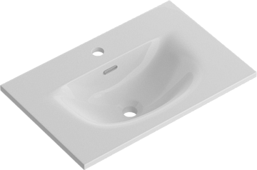 Мебельная раковина BelBagno BB-8099-3-60 глянцевая белая