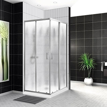 Душевой уголок BelBagno Uno UNO-195-AH-2-120/100-CH-CR стекло рифленое
