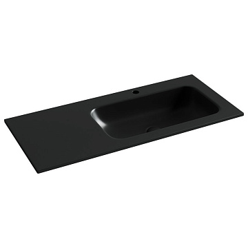 Мебельная раковина Ceramicanova Grace прямоугольная черная матовая 101 см CN7015MB