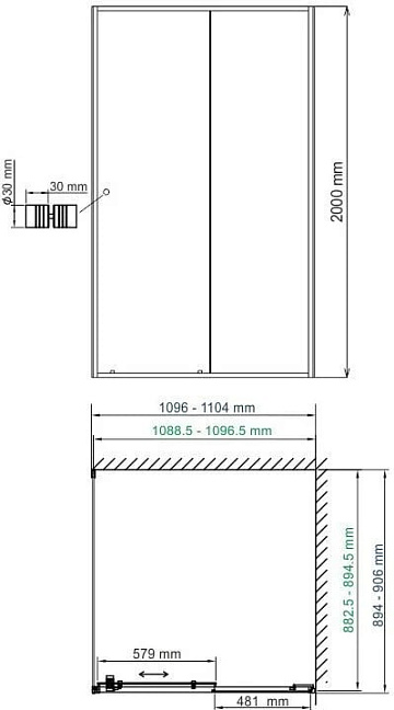 Душевой уголок Wasserkraft Dill 61S15