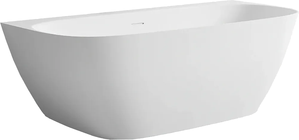 Ванна из искусственного камня Salini Sofia Wall 180x85 см, пристенная, матовая белая, со сливом-пере Sancos — официальный сайт
