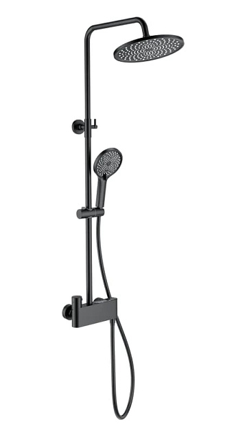Душевая стойка Wonzon & Woghand MUSE Corno WW-B3110-MB, матовая черная