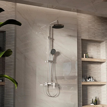 Душевая стойка Vincea VSFS-413CH с изливом, хром