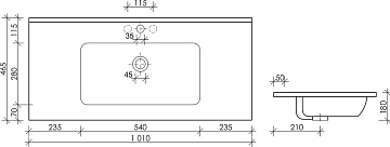 Мебельная раковина Ceramicanova Element CN7003MB