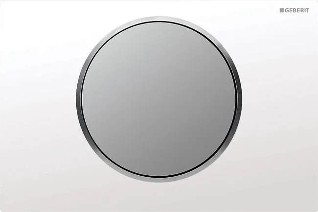 Кнопка смыва Geberit Sigma 10 115.758.KL.5 белая, хром матовый Sancos — Оригинал