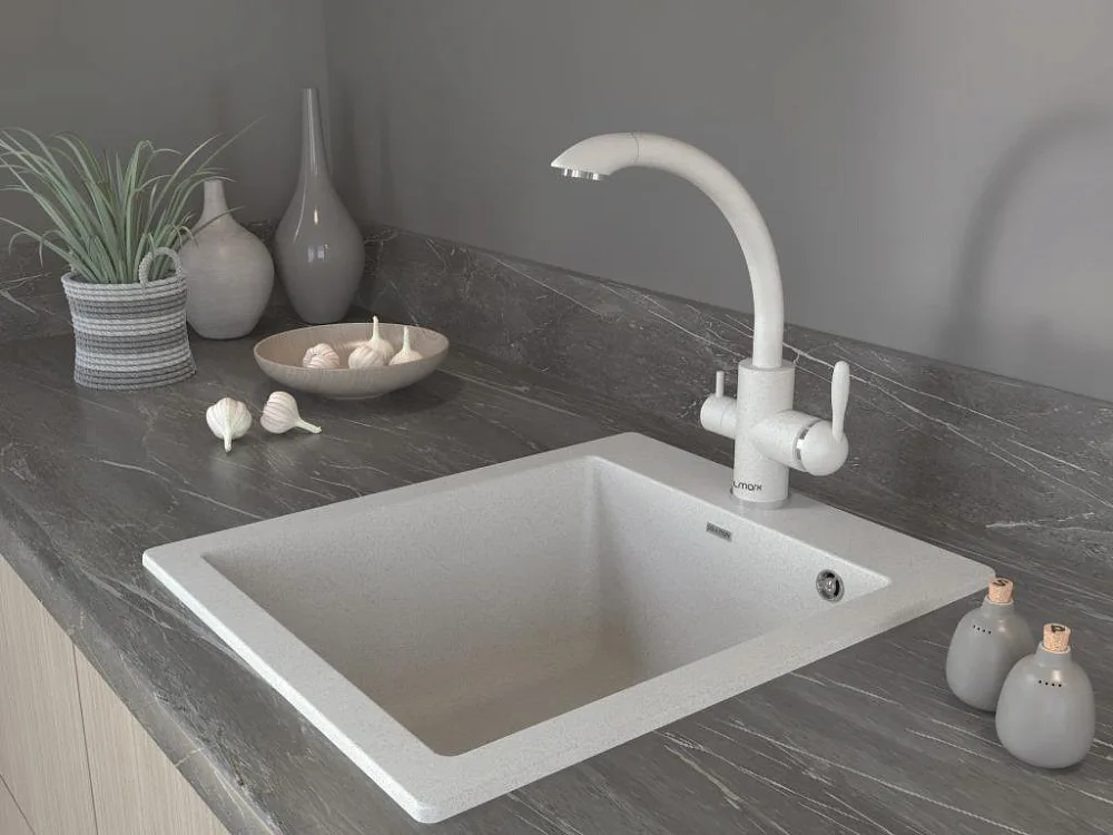 Смеситель для кухни Paulmark Essen Es213001-328 бежевый Sancos — официальный сайт
