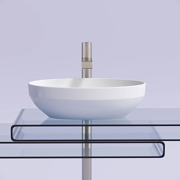 Накладная раковина Ceramicanova Element CN6056 белая глянцевая
