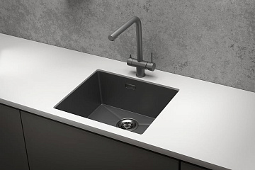 Мойка кухонная Granula 5445U, графит матовый