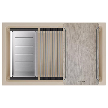 Мойка кухонная Paulmark Lumi-Multi Sink 74 Uni LU-MULTI 74-LA латте