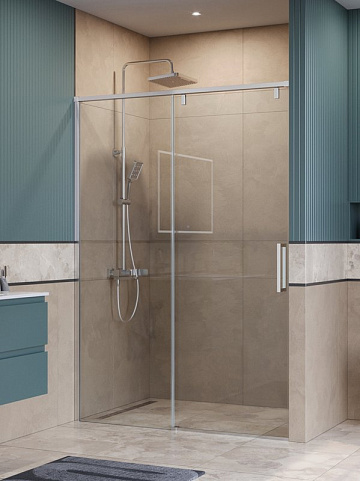 Душевая дверь в нишу BelBagno Soft Close-1 BF-1-140-C-Cr профиль хром