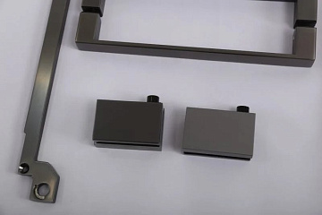 Душевой уголок Cezares Slider AH 1 100-90/100 GRIGIO GM профиль оружейная сталь, стекло серое
