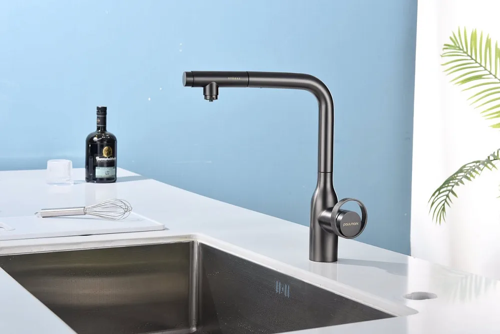 Смеситель для кухни Paulmark Urban Ur213104-B беретта Sancos — официальный сайт