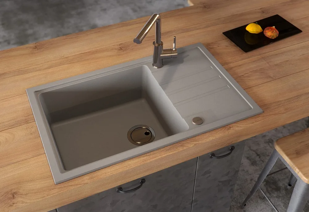 Мойка кухонная Alveus Intermezzo Granital 130 concrete Sancos — официальный сайт
