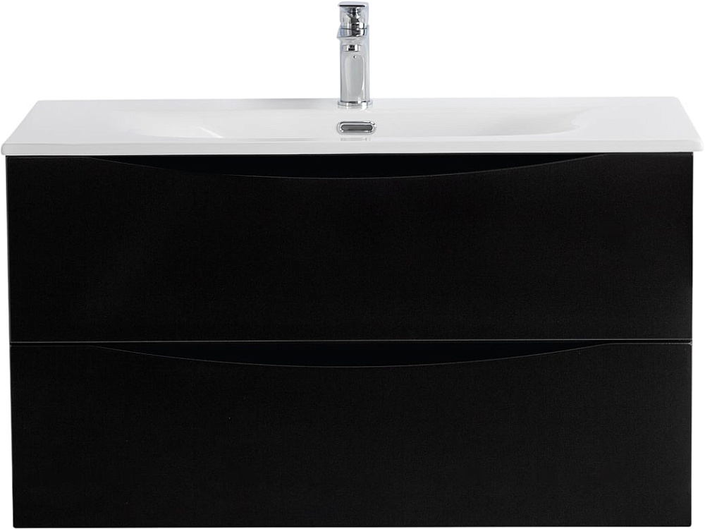 Тумба под раковину без столешницы BelBagno Marino-cer-mini 80 подвесная, nero lucido