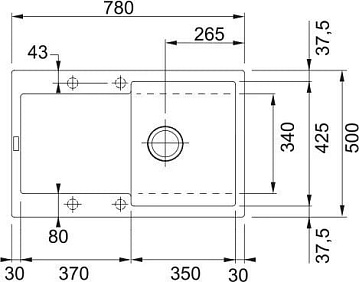 Мойка кухонная Franke Maris MRG 611-78 черный оникс