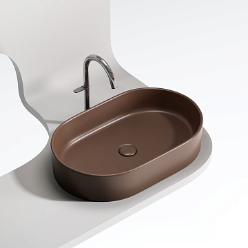 Накладная раковина Ceramicanova Element CN6048MDB темно-коричневая матовая