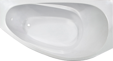 Ванна из искусственного камня Marmo Bagno Турин R 170x95 см, угловая, правая, пристенная, белая, аси