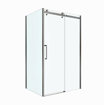 Душевой уголок BelBagno Marino 2 AH-1-130/90-C-GM 130x90, профиль оружейная сталь, стекло прозрачное