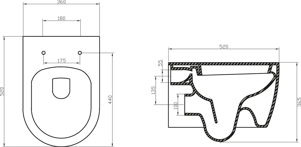 Унитаз подвесной BelBagno Marino BB105CHR BB105SC с микролифтом, безободковый, глянцевый белый Sancos — официальный сайт