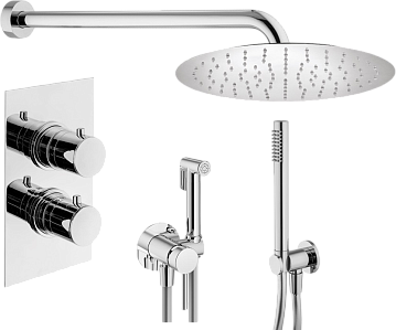 Комплект для ванной Plumberia Selection Ixo KITZXOT18QCR С ВНУТРЕННЕЙ ЧАСТЬЮ, хром