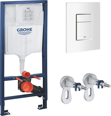 Система инсталляции для унитазов Grohe Rapid SL 38772SH0, 3 в 1 с панелью смыва