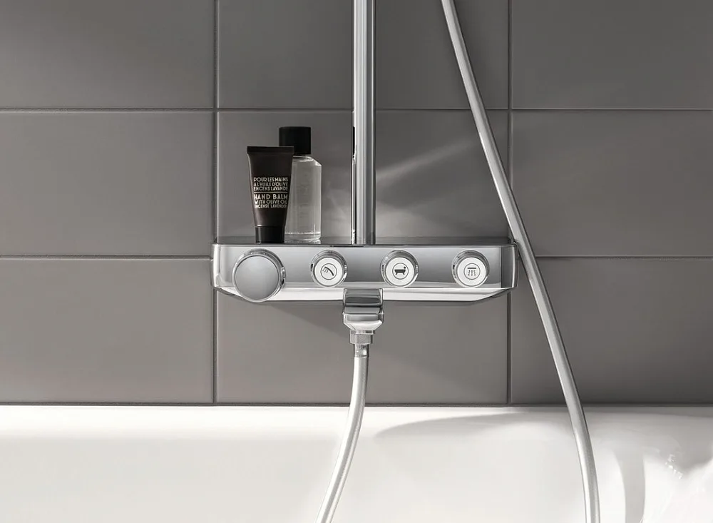 Душевая стойка Grohe Euphoria SmartControl 260 Mono 26510000, с термостатом Sancos — официальный сайт