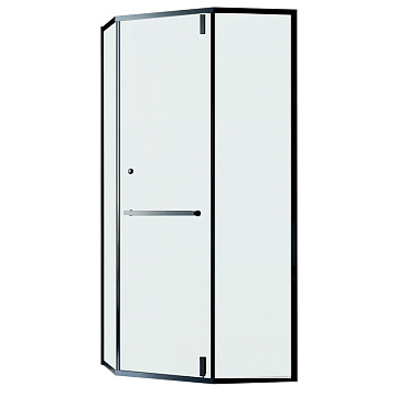 Душевой уголок RGW Hotel HO-084-B 90x90x195 см, профиль черный, стекло матовое