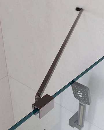 Душевой уголок Cezares Slider AH 1 100-70/80 C GM профиль оружейная сталь, стекло прозрачное